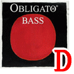 コントラバス弦　Obligato／Ｄ線4412