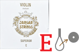 バイオリン弦　Jargar Superior／Ｅ線