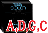 チェロ用セット弦　Corelli Solea 680M