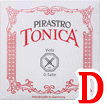 ビオラ弦　Tonica／Ｄ線4222