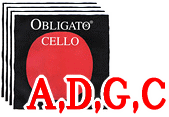 チェロ用セット弦　Obligato