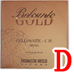 チェロ弦　Belcanto Gold／Ｄ線BC27G　